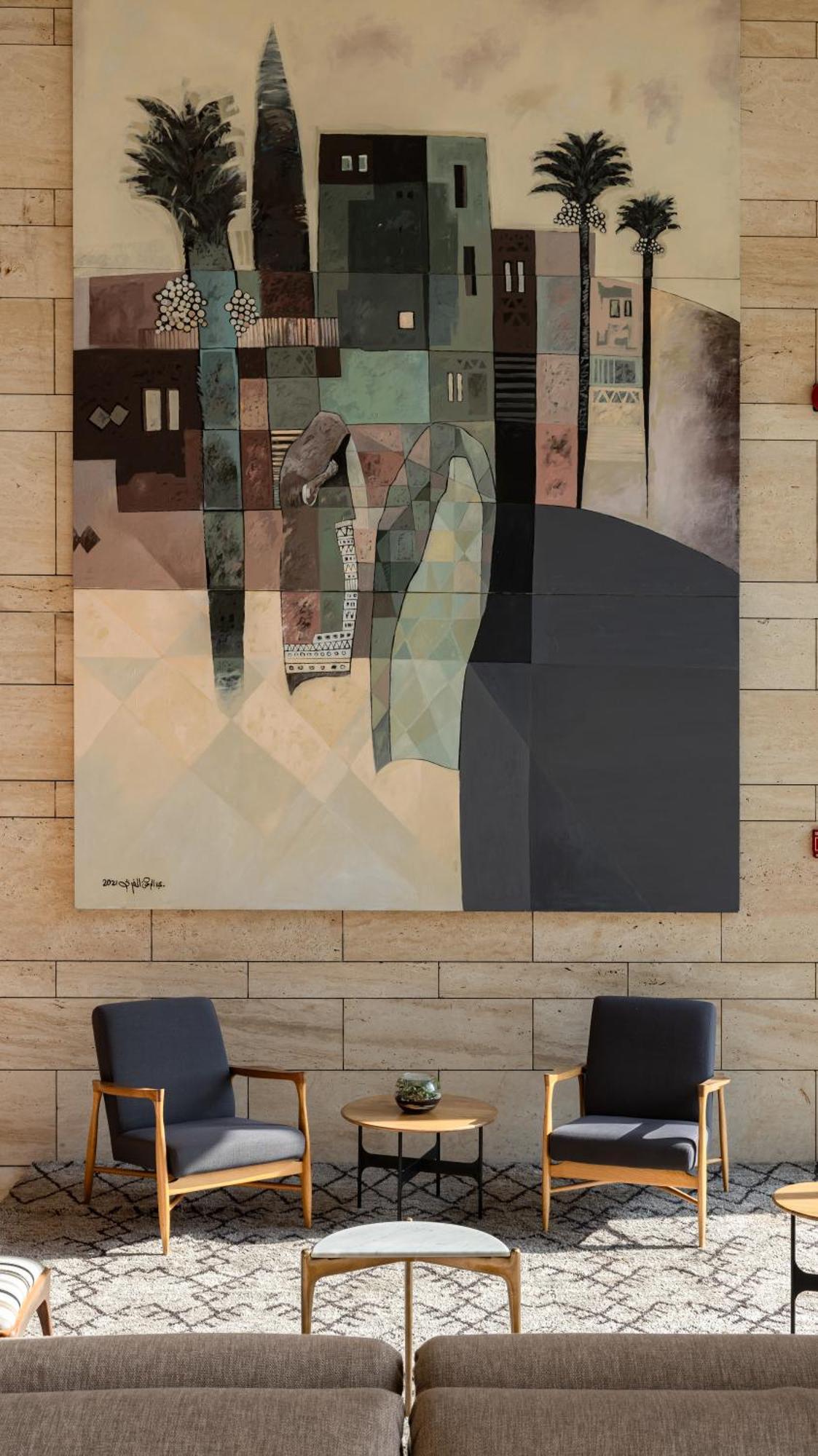 Shirvan Hotel City Yard Dschidda Exterior foto The painting "The City" by Jean-Pierre Raynal
